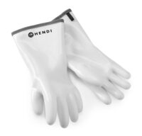 Witte Hendi ovenhandschoenen met siliconencoating voor optimale grip