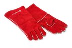 Rode hittebestendige leren ovenhandschoenen van Hendi