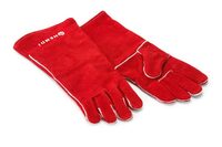 Rode hittebestendige leren ovenhandschoenen van Hendi