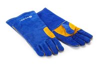 Hittebestendige leren handschoenen blauw 410mm van Hendi