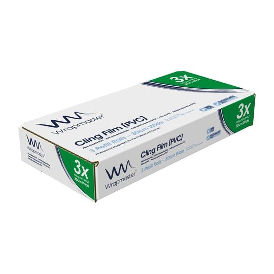 Set van 3 rollen vershoudfolie voor Wrapmaster Compact dispenser