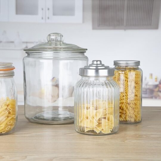 Hoogwaardige glazen biscotti pot van Olympia