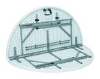 Detailopname van de Hendi ronde buffettafel voor horecagebruik