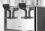 Vooraanzicht Arktic sapdispenser 2x12 liter zwart