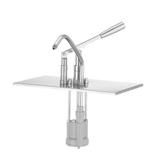Detailopname van de Hendi GN 1/3 deksel met pomp