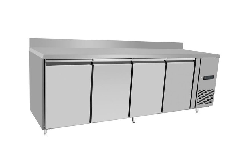Detailweergave van de Hendi Arktic koelwerkbank voor optimale koelopslag