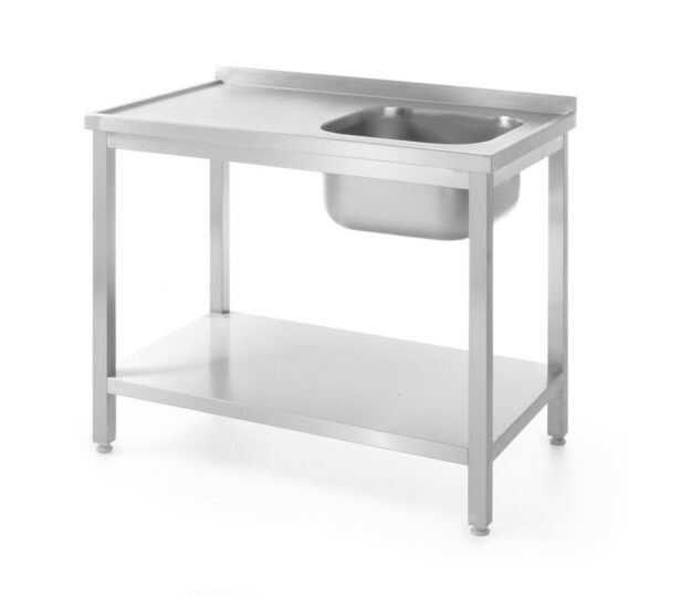 Duurzame Hendi spoeltafel met handige legplank voor horeca