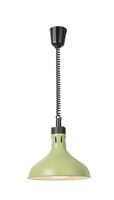Detailopname van de groene conische warmtelamp 250W