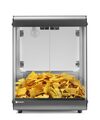 Compacte zwarte nacho warmer van Hendi