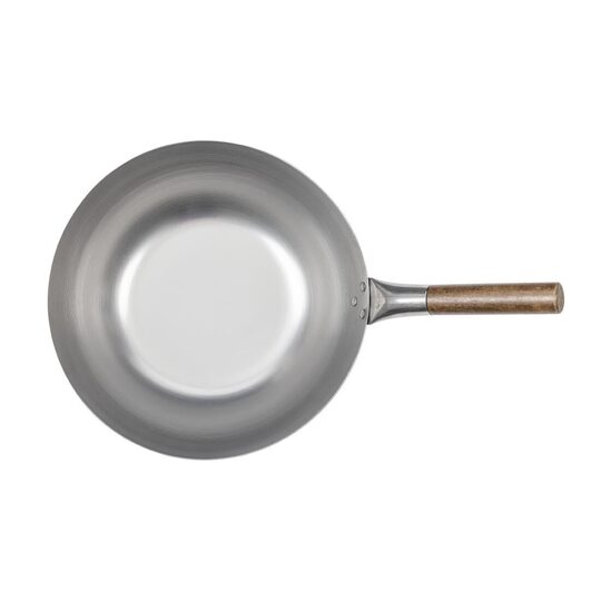 Onderkant van de London wok met platte bodem