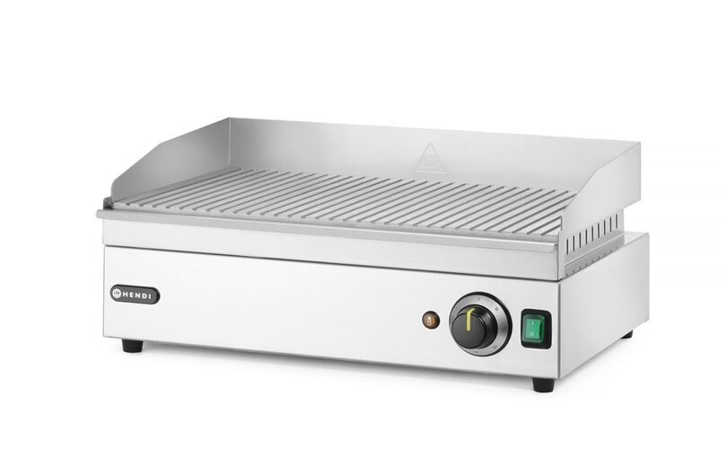 Hendi Kitchen Line bakplaat met geribbeld oppervlak voor grillresultaten