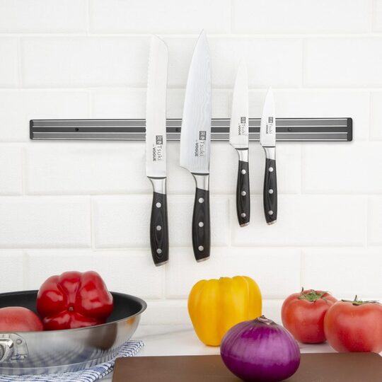 Veilige magnetische messenhouder voor professionele koks