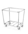 Duurzaam RVS frame van de Hendi wasgoed trolley