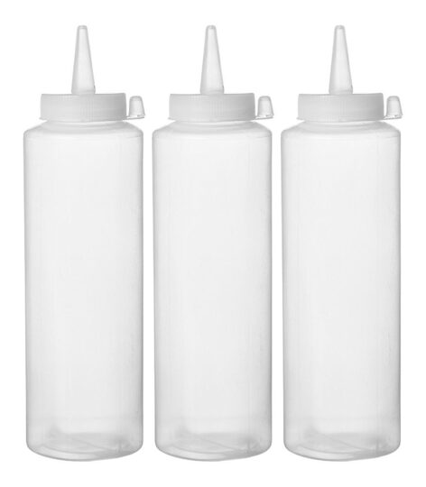 Set van 3 Hendi dispenser flacons voor sauzen en dressings