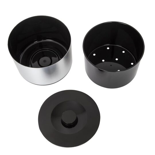 Detailopname van de 10 liter aluminium ijsblokjesemmer