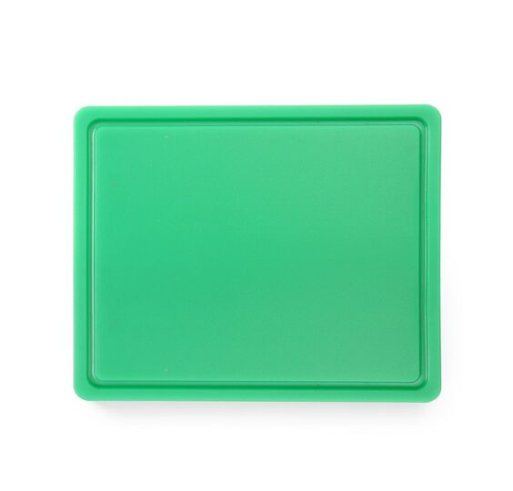 Professionele groene snijplank Hendi 826133 met sapgeul