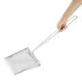 Zijaanzicht van de 20cm Vogue vetspaan van roestvrij staal