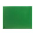 Zijaanzicht van de robuuste 20mm dikke groene snijplank