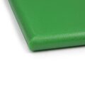 Bovenaanzicht van de professionele groene snijplank