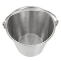 RVS emmer 12 liter met ergonomische beugel voor horecagebruik