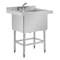 Vogue RVS spoelbak 77x60 cm voor professionele spoelkeuken