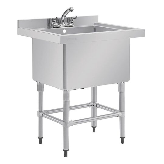 Vogue RVS spoelbak 77x60 cm voor professionele spoelkeuken