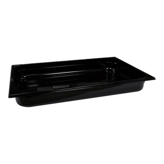 Duurzame zwarte CaterChef GN 1/1 bak 100mm diep
