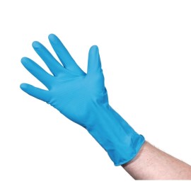 Latex handschoenen blauw (maat S)