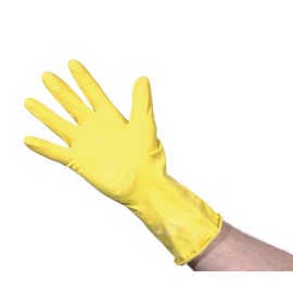 Latex handschoenen geel (maat S)