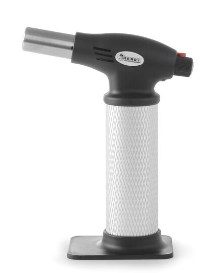 Professionele Hendi koksbrander voor crème brûlée met handige standaard