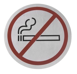 Deurschild rvs Niet Roken =