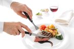 Hoogwaardige RVS steakvork van Hendi voor professioneel gebruik