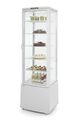 Fris en uitnodigend: de witte uitvoering van de Hendi 280L vitrine biedt een heldere blik op al uw versproducten.