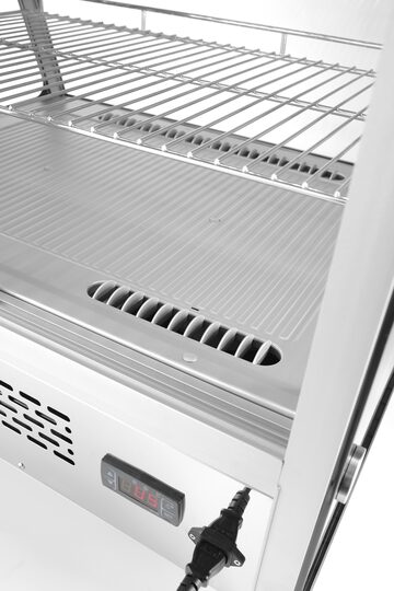 Zijaanzicht Hendi koelvitrine 120 liter