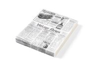 Vetvrij papier 250x350mm met krant opdruk