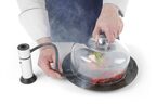 Professionele glazen serveerstolp 27,5 cm voor horeca