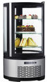 Professionele Hendi ronde gebaksvitrine 100L voor optimale productpresentatie