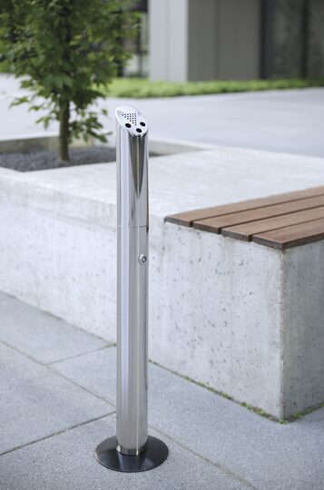 Professionele rookzuil voor terras en entree