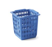 Met zijn vierkante vorm van 125x125 mm is deze korf eenvoudig te plaatsen in elke vaatwasser.