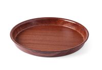 Hendi dienblad mahonie look rond Ø 42 cm met hoge rand
