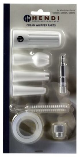 Complete onderhoudsset voor professionele Hendi slagroomspuiten