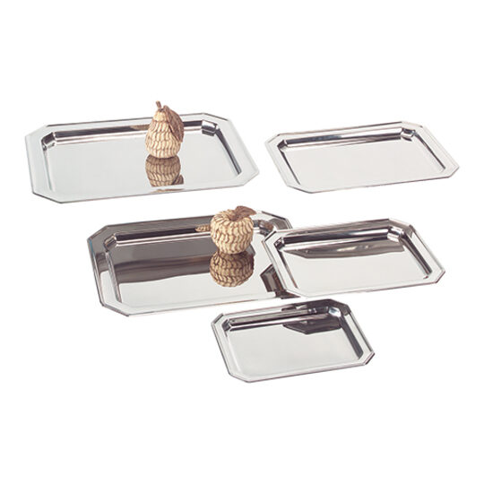 Serveerschaal rechthoekig RVS, 31x23,5