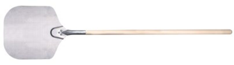 Aluminium pizzaschep met houten handgreep, 41x46x100 cm, Hendi