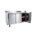 Polar RVS 3-deurs werkbank koeling met spatrand (417 ltr.) 3