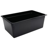 Vogue Gastronormbak 1/1 20cm zwart polycarbonaat