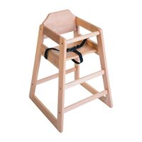 Duurzame houten kinderstoel voor de horeca