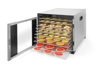 Hendi Profi Line voedseldroger met 10 RVS trays voor horeca