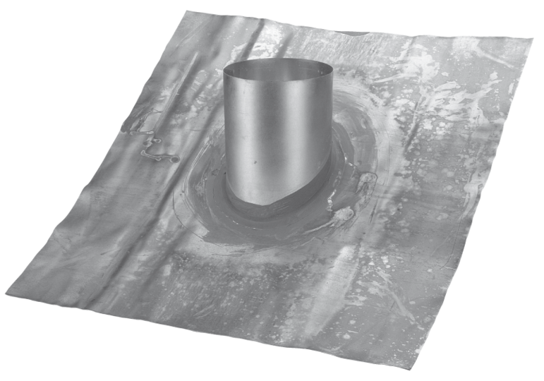 Dakdoorvoer met loodslap, 45 graden