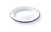 Hendi emaille bord plat 24 cm voor horeca gebruik
