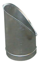 Zadelstuk - T-stuk - schuin 45° - Ø 15 cm - aluminium - 7215.0050